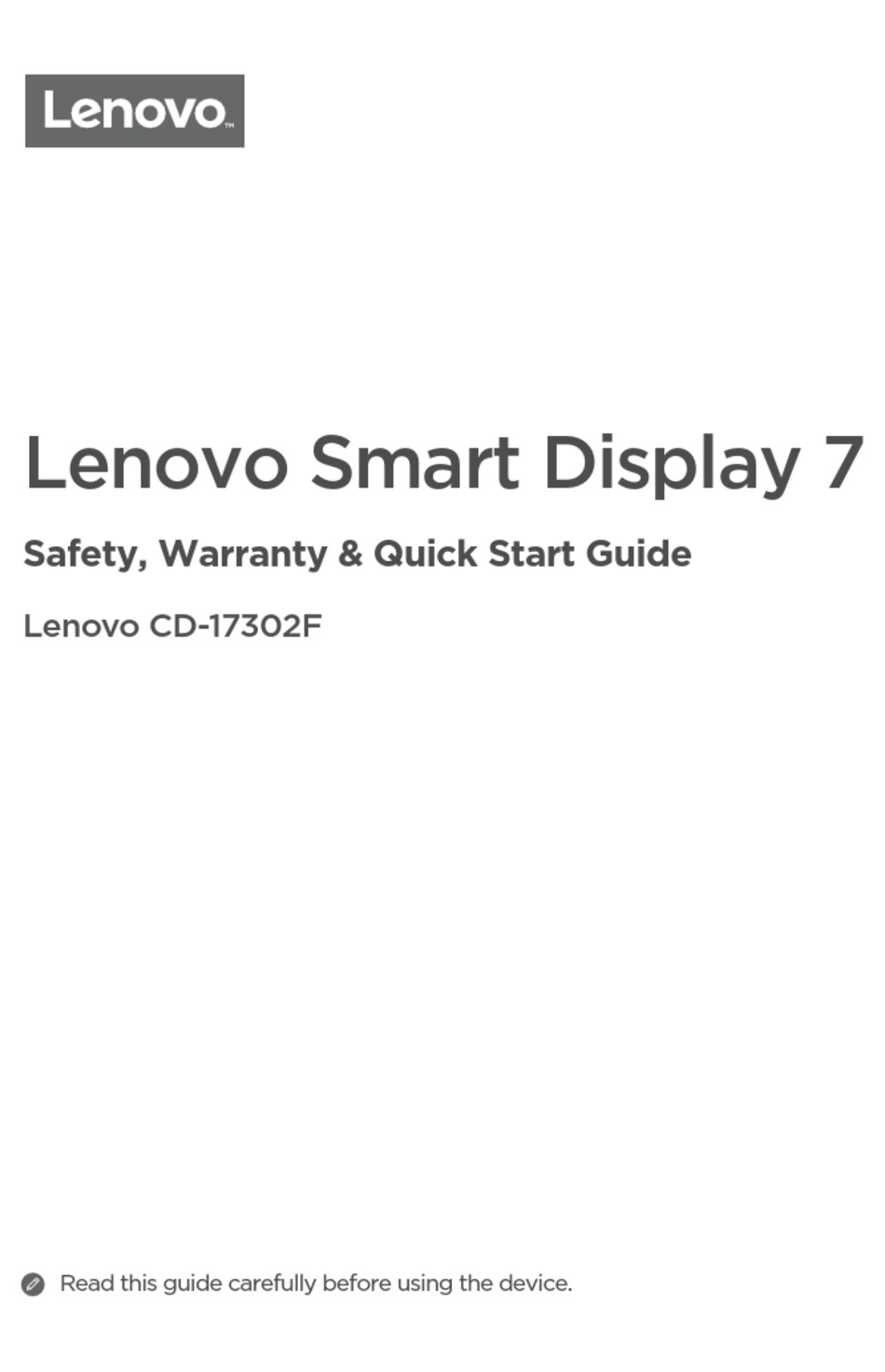 lenovo smart display manual