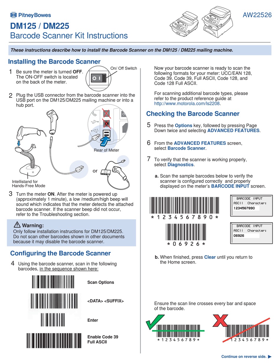 PITNEY BOWES DM125 INSTRUCTIONS Pdf Download ManualsLib