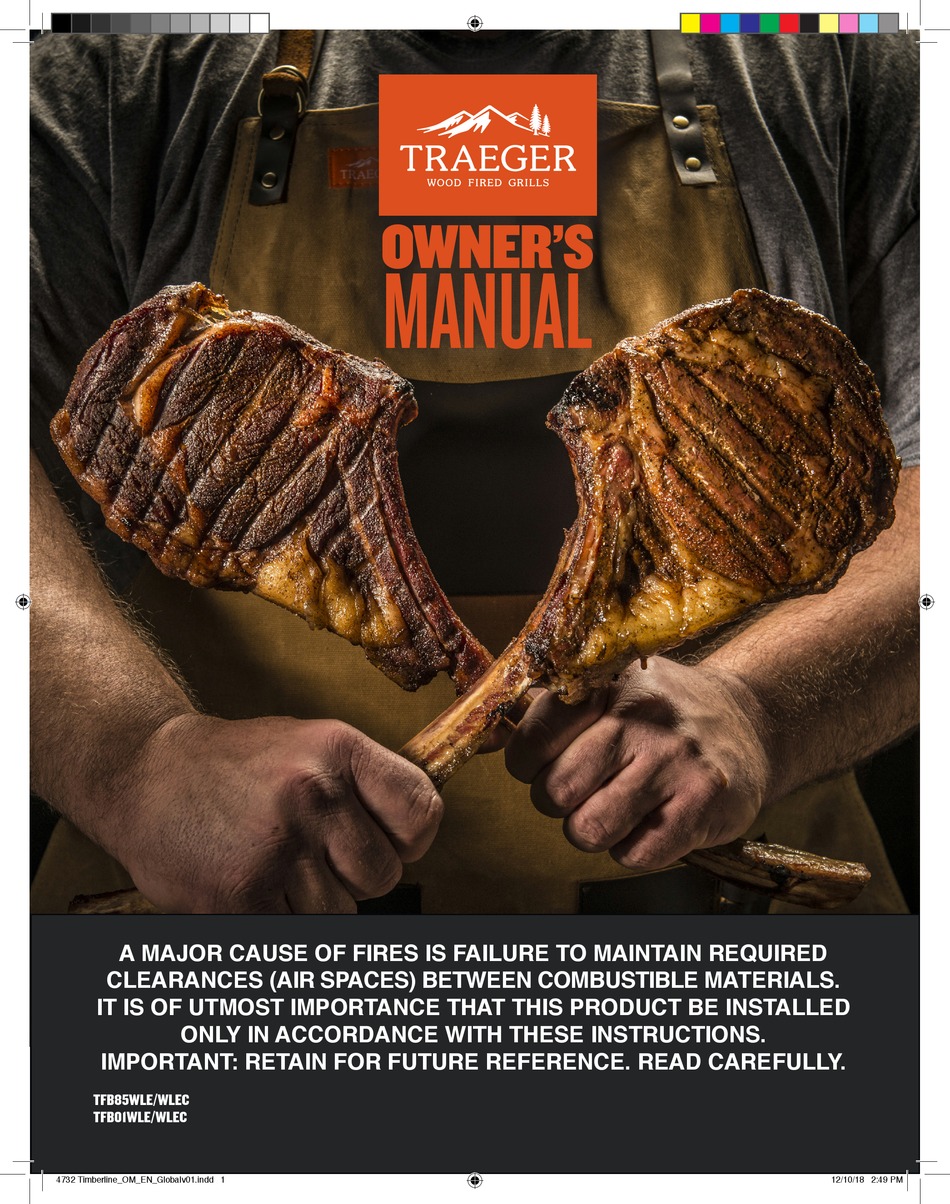Traeger Timberline 1300 Owner S Manual Pdf Download Manualslib