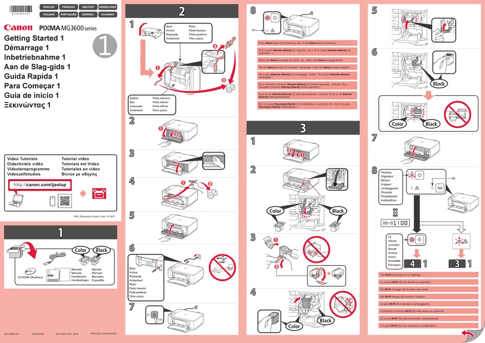 CANON PIXMA MG3600 SERIES GETTING STARTED Pdf Download | ManualsLib