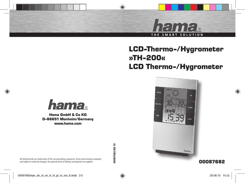 HAMA TH-200 OPERATING INSTRUCTION Pdf Download | ManualsLib