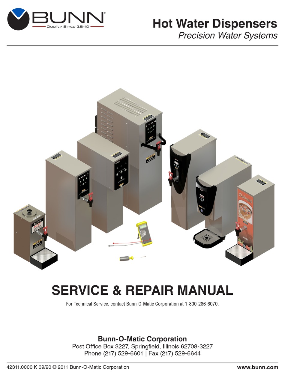 BUNN H5X SERVICE & REPAIR MANUAL Pdf Download | ManualsLib
