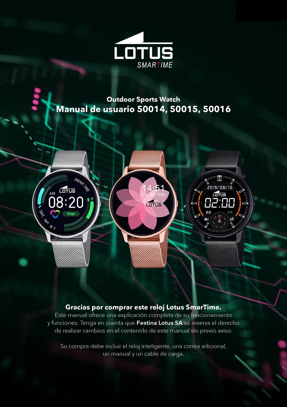 LOTUS SMARTIME 50014 USER MANUAL Pdf Download | ManualsLib