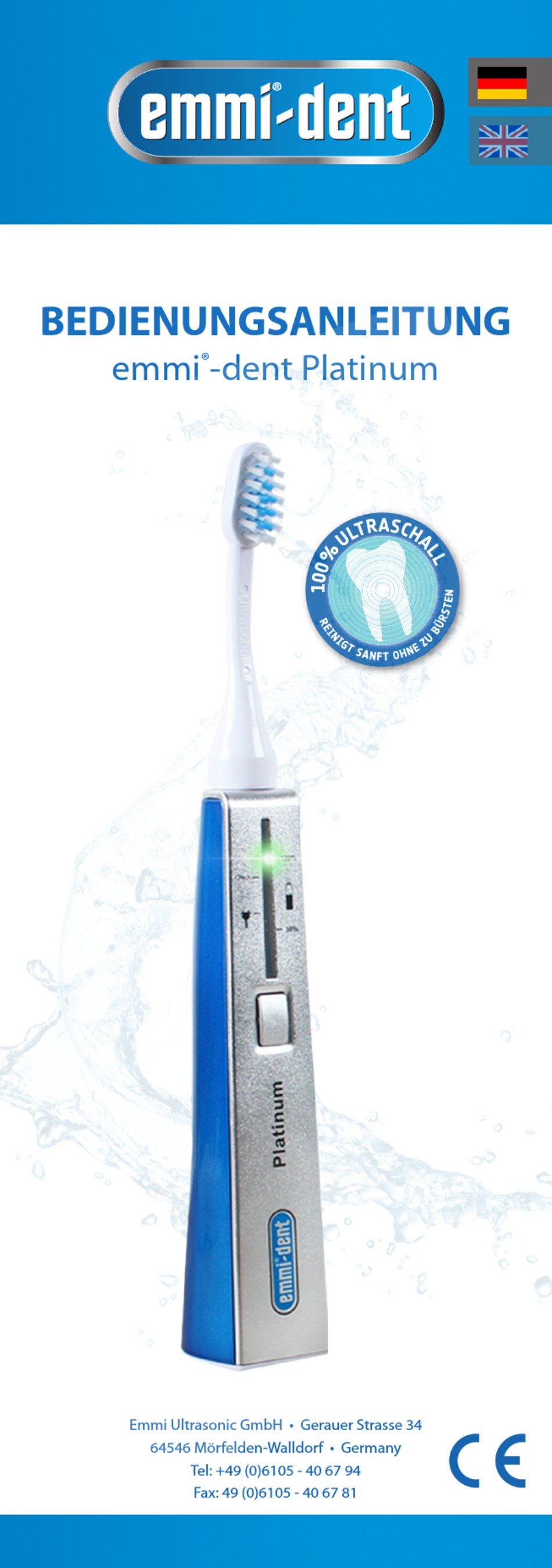 EMMI ULTRASONIC EMMI-DENT PLATINUM USER MANUAL Pdf Download | ManualsLib