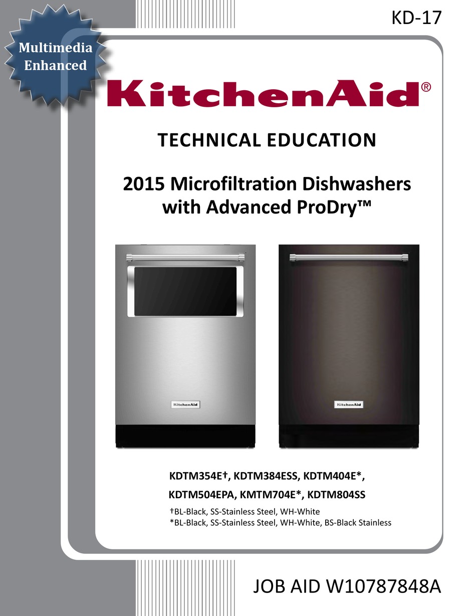 KITCHENAID KMTM704E SERIES TECHNICAL EDUCATION Pdf Download | ManualsLib