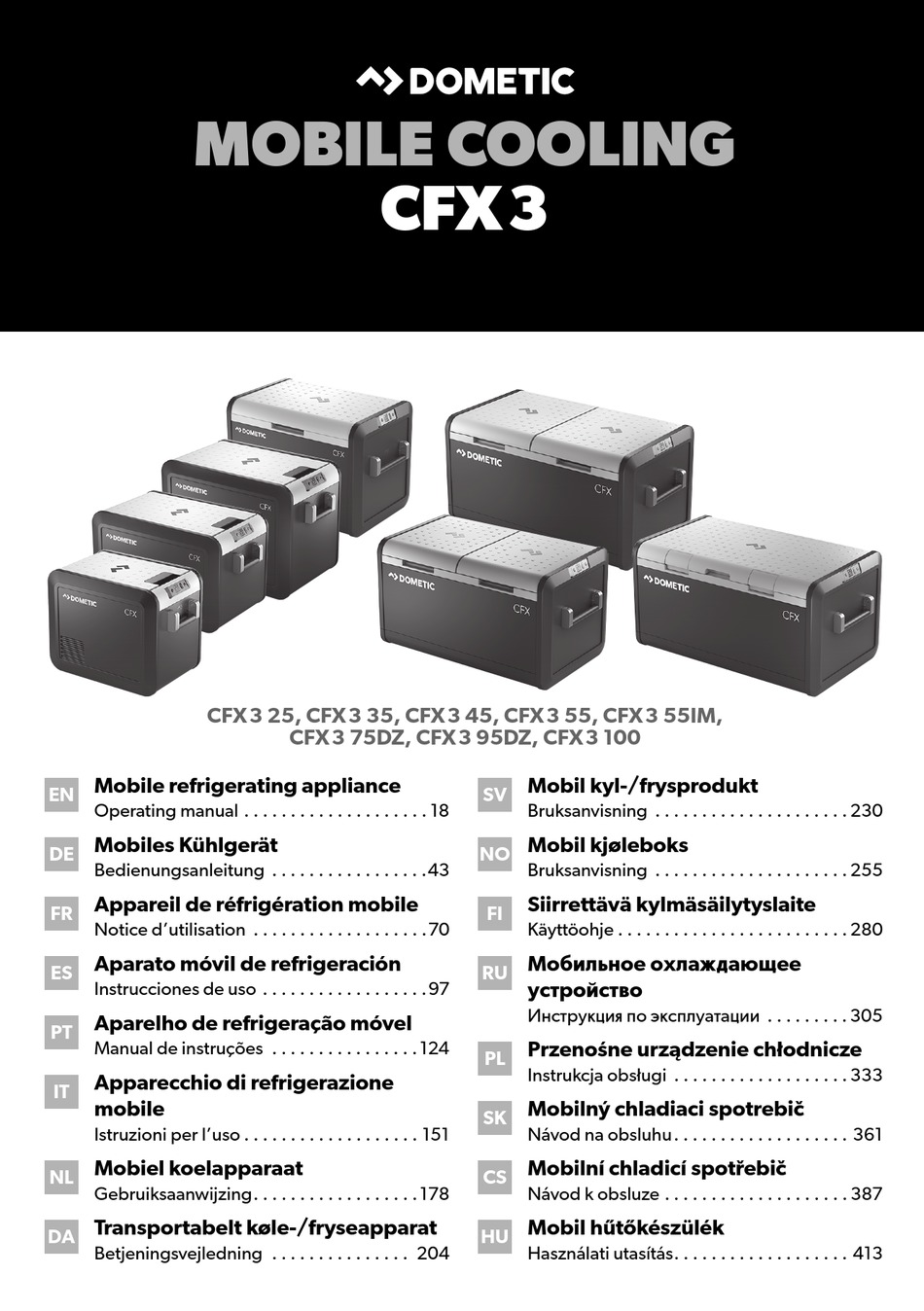 dometic cfx3 25 dimensions