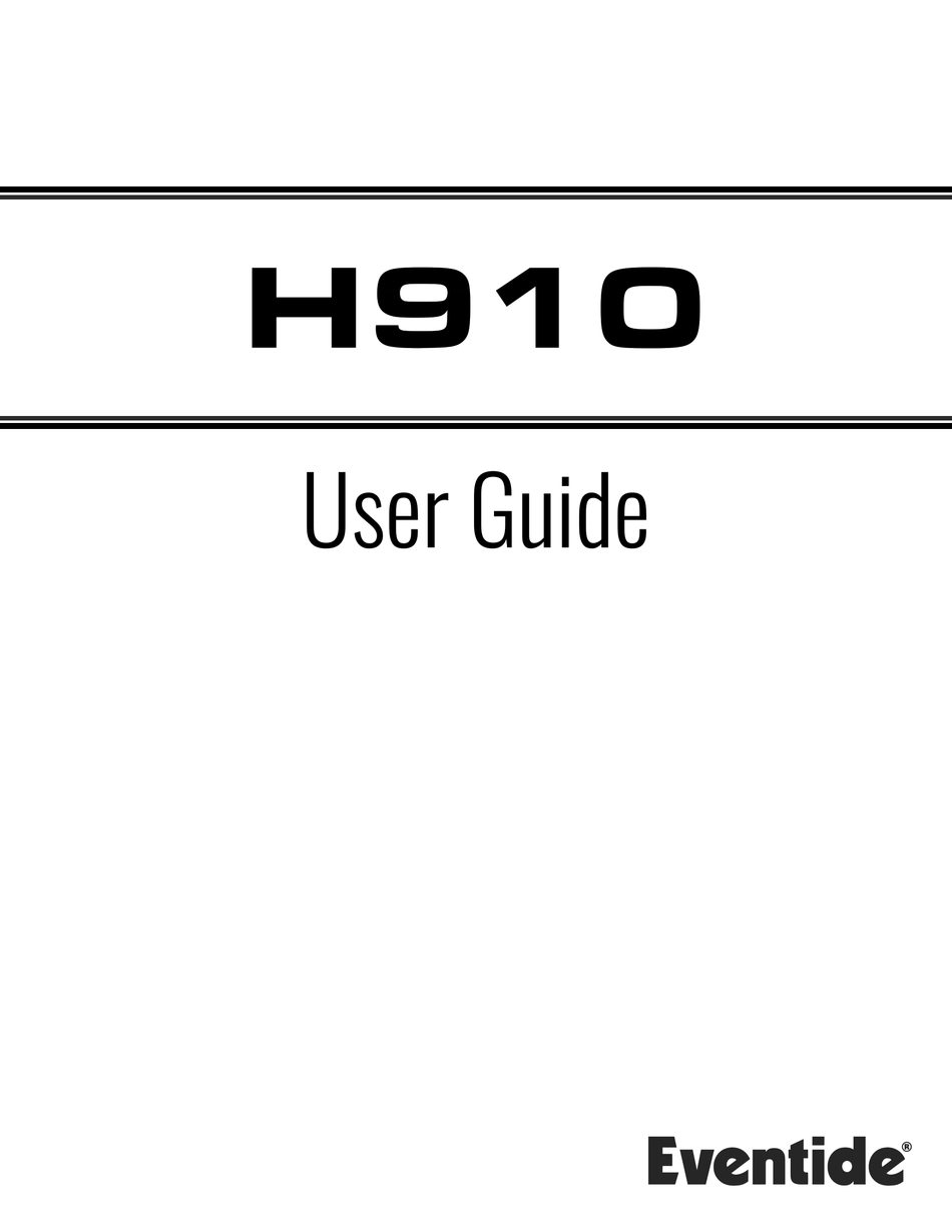 eventide h910 harmonizer native