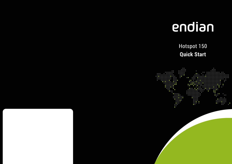 ENDIAN HOTSPOT 150 QUICK START Pdf Download | ManualsLib