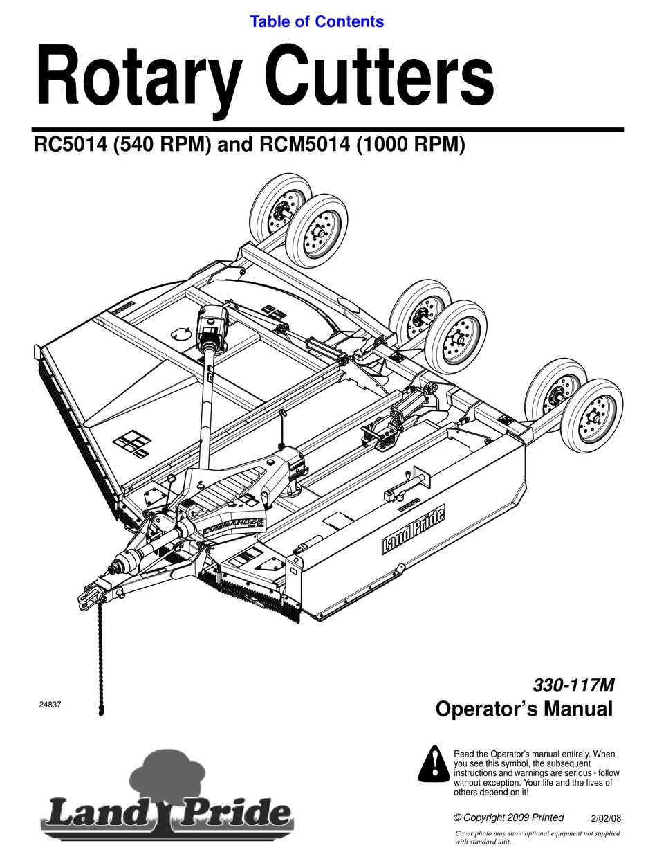 LAND PRIDE RC5014 OPERATOR'S MANUAL Pdf Download ManualsLib