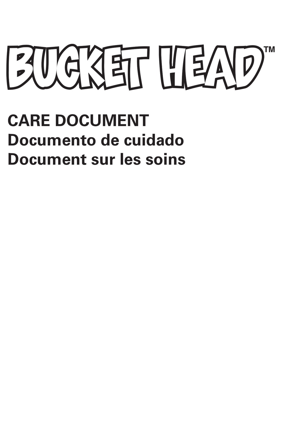 BUCKET HEAD BH0100 CARE DOCUMENT Pdf Download ManualsLib