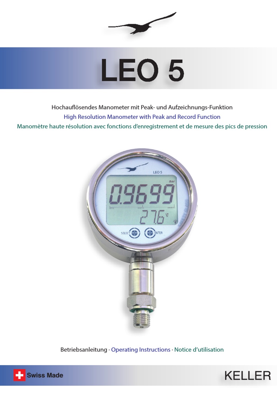 KELLER LEO 5 OPERATING INSTRUCTIONS MANUAL Pdf Download | ManualsLib