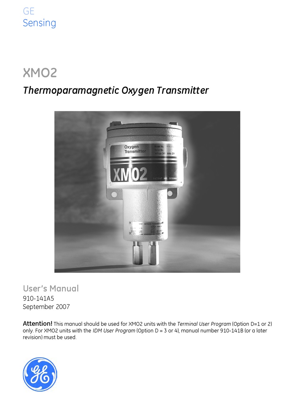 GE XMO2 USER MANUAL Pdf Download ManualsLib