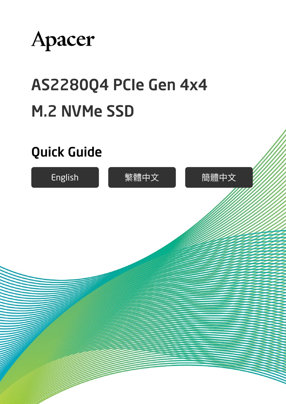 APACER TECHNOLOGY AS2280Q4 QUICK MANUAL Pdf Download | ManualsLib
