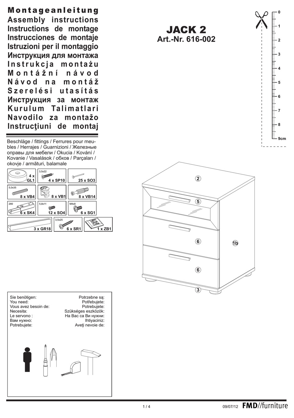 FMD FURNITURE JACK 2 ASSEMBLY INSTRUCTIONS Pdf Download ManualsLib