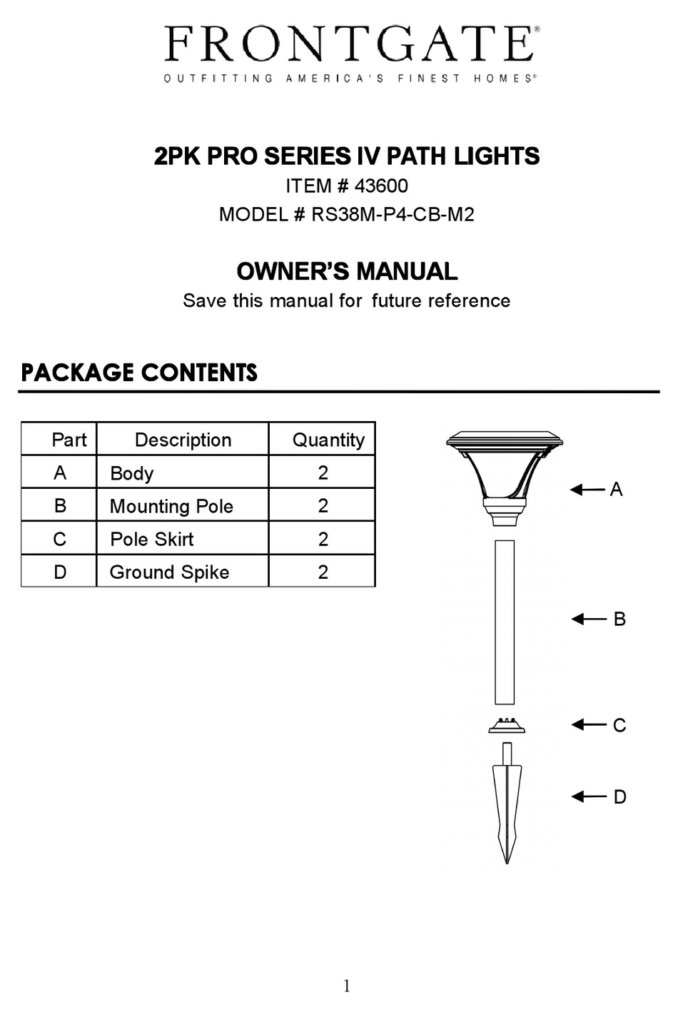 FRONTGATE RS38MP4CBM2 OWNER'S MANUAL Pdf Download ManualsLib
