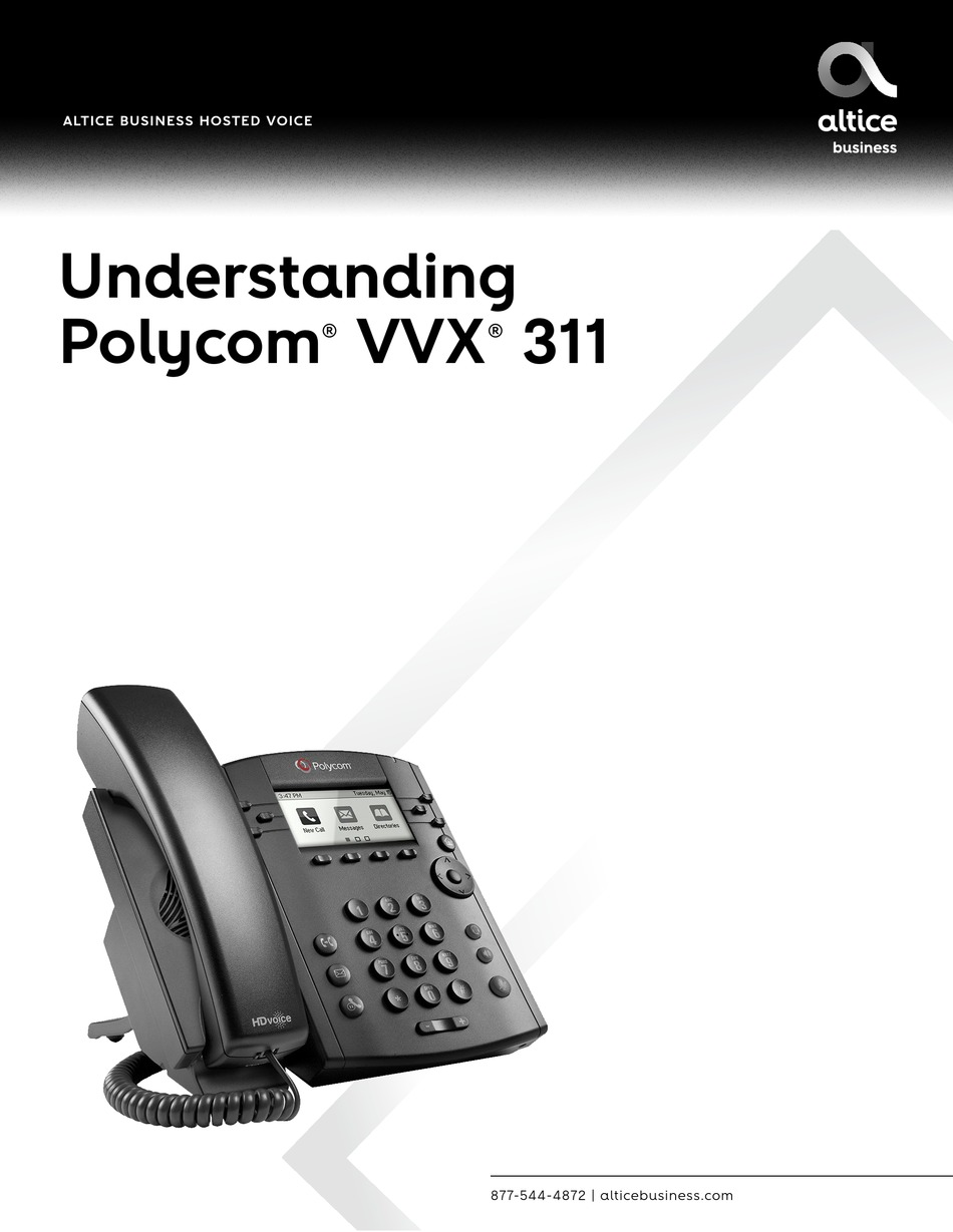 POLYCOM VVX 311 USER MANUAL Pdf Download | ManualsLib