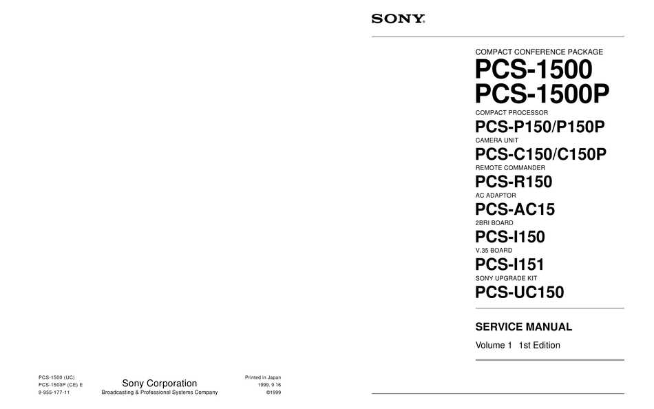 Sony Pcs Service Manual Pdf Download Manualslib