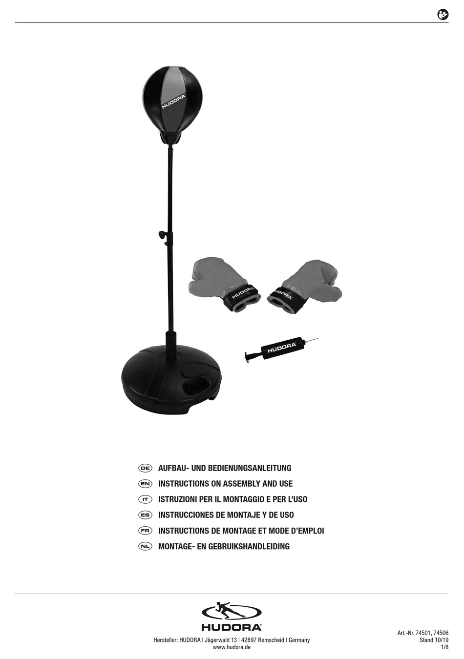 HUDORA 74501 INSTRUCTIONS ON ASSEMBLY AND USE Pdf Download ManualsLib