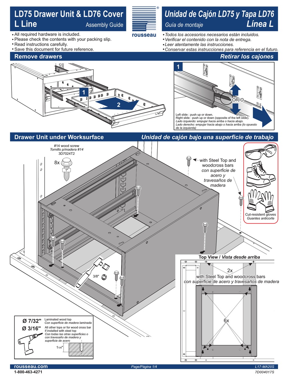 ROUSSEAU LD75 ASSEMBLY MANUAL Pdf Download ManualsLib