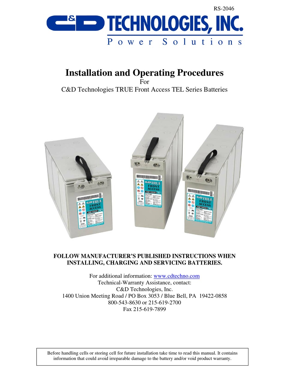 c-d-technologies-tel-series-installation-and-operating-procedures-pdf