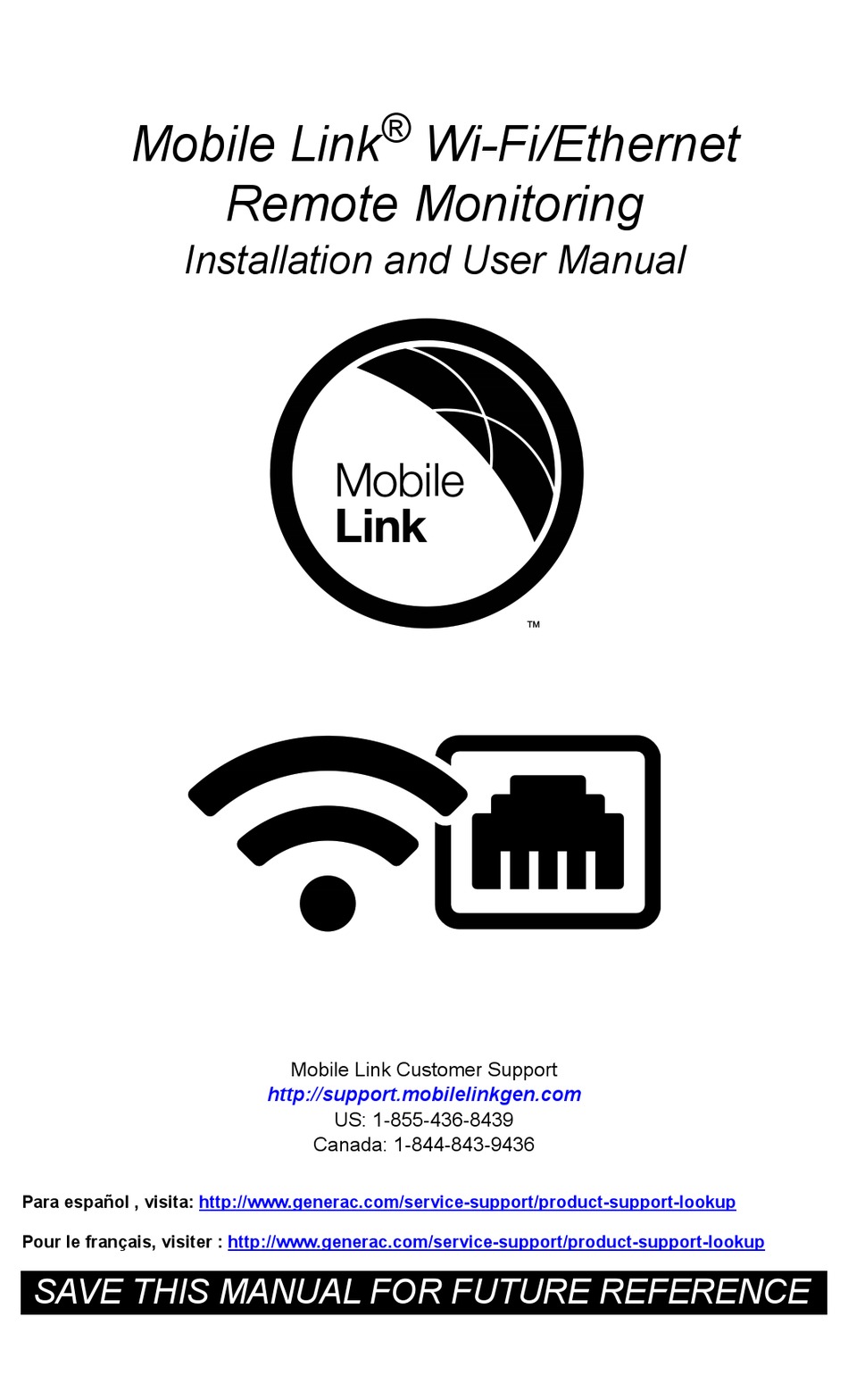 Generac Power Systems - Mobile Link Wi-Fi Ethernet