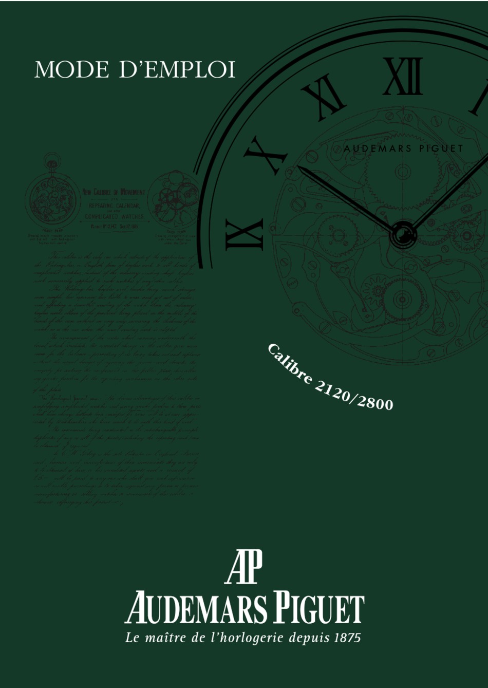 AUDEMARS PIGUET CALIBRE 2120 MANUAL Pdf Download ManualsLib