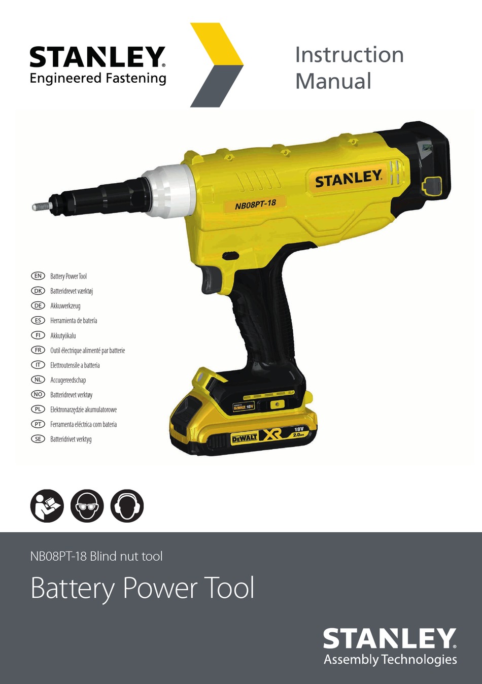 STANLEY NB08PT-18 INSTRUCTION MANUAL Pdf Download | ManualsLib