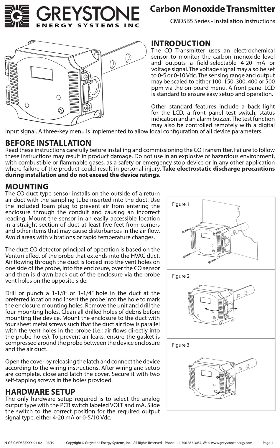 GREYSTONE CMD5B5 SERIES INSTALLATION INSTRUCTIONS MANUAL Pdf Download ...