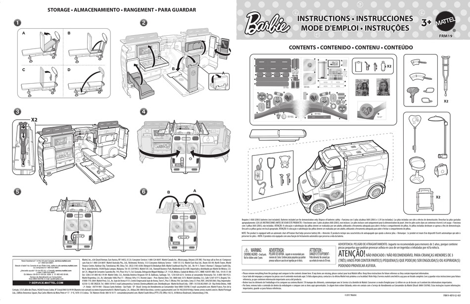 MATTEL BARBIE FRM19 INSTRUCTIONS Pdf Download | ManualsLib