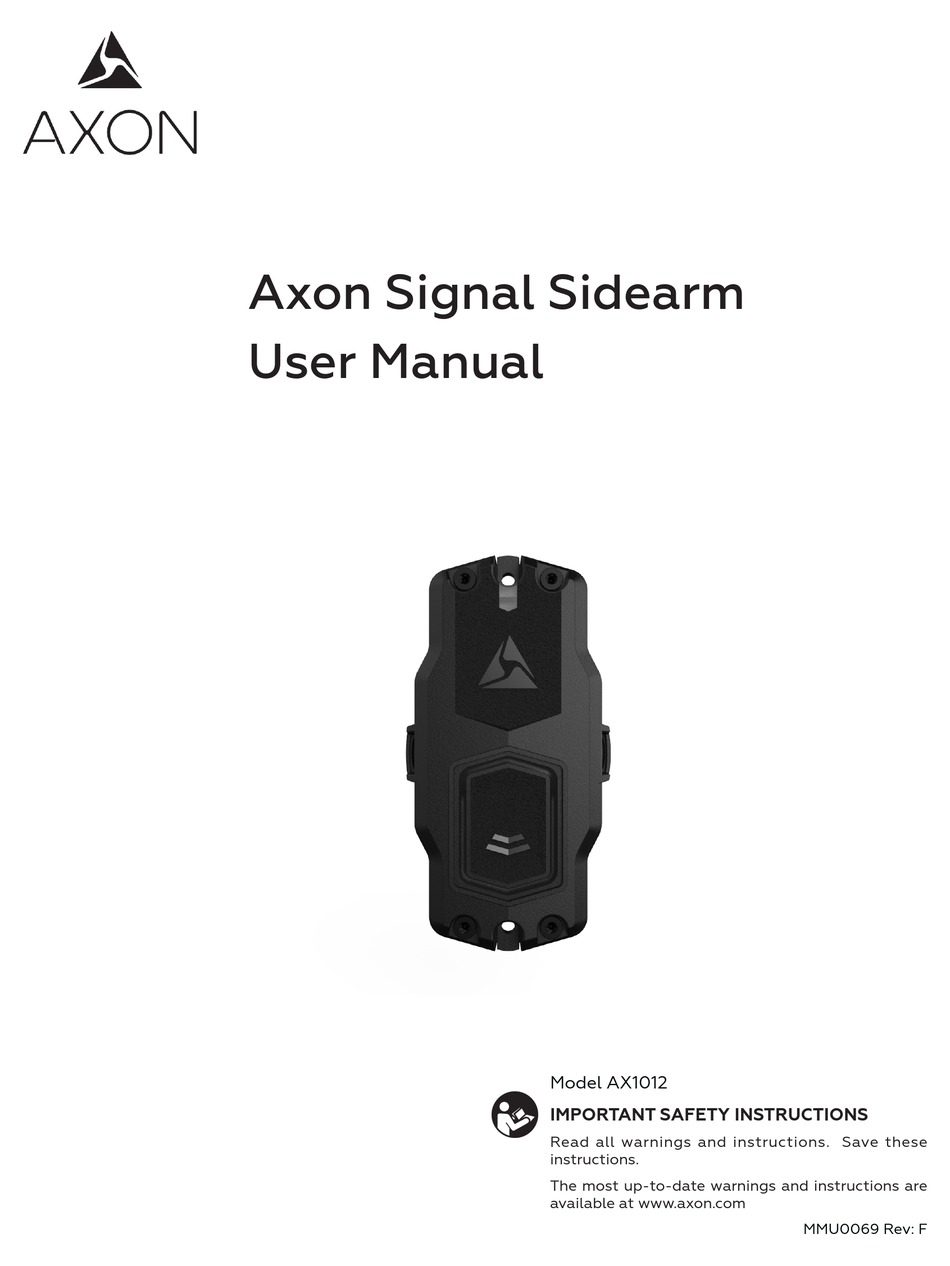 Brand New Axon Signal Sidearm Sensor AX1012 Kit Model 75015 Ships FREE 
