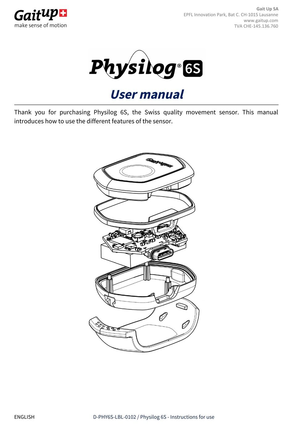 gait-up-physilog-6s-user-manual-pdf-download-manualib