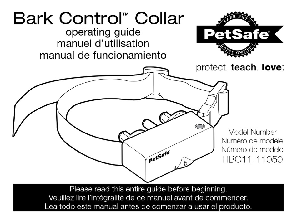 PETSAFE BARK CONTROL COLLAR OPERATING MANUAL Pdf Download | ManualsLib