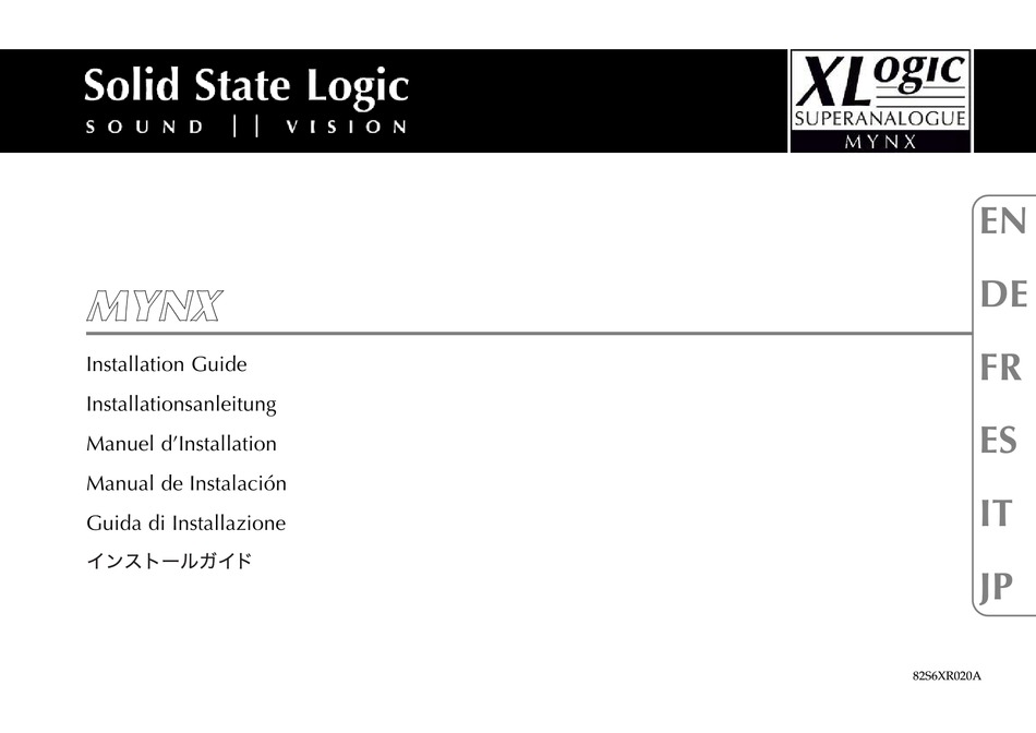 solid-state-logic-mynx-installation-manual-pdf-download-manualslib