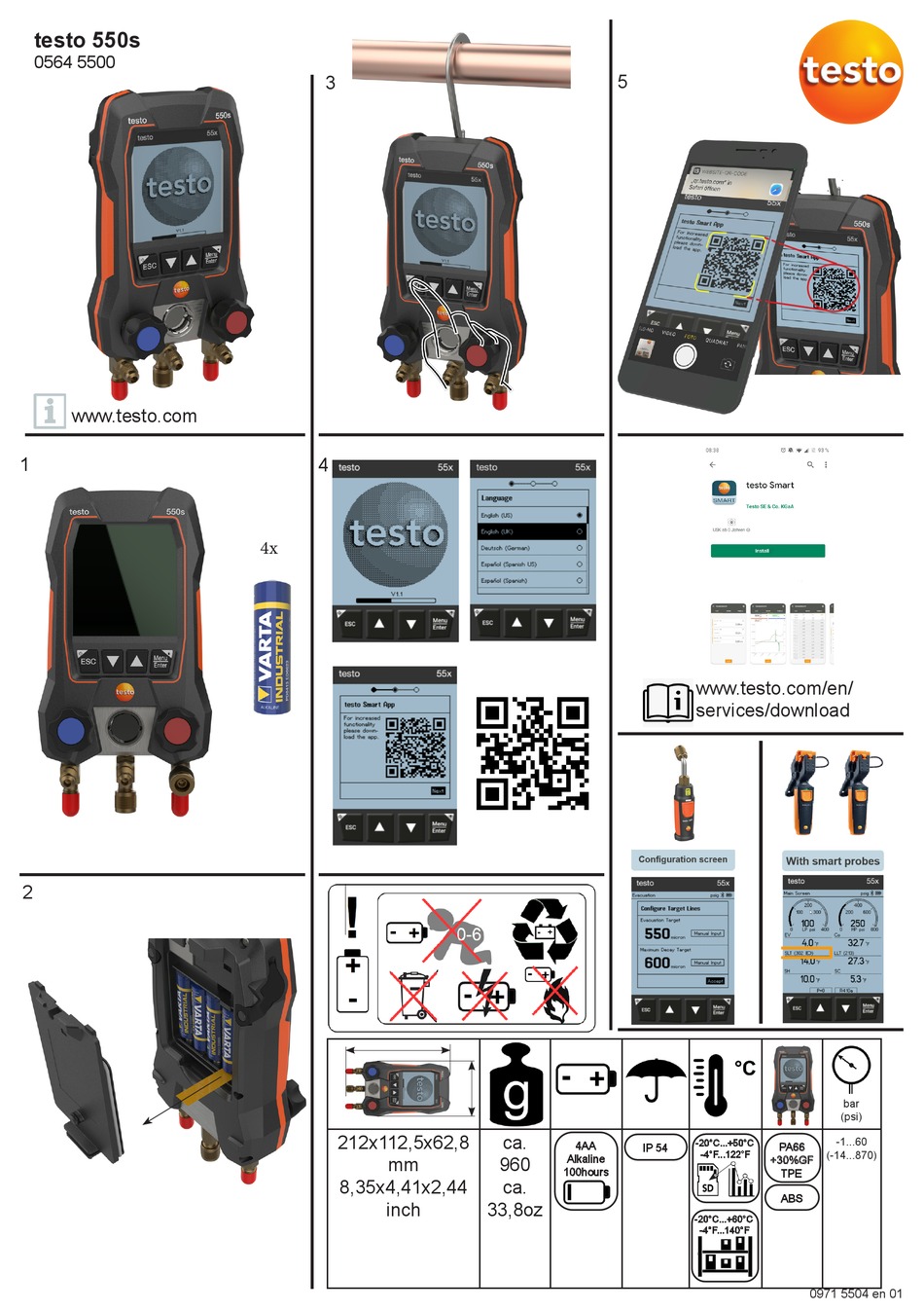 TESTO 550S QUICK START MANUAL Pdf Download ManualsLib