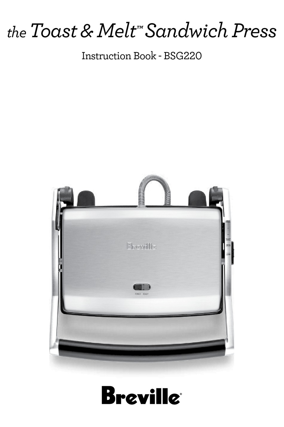 BREVILLE THE TOAST \u0026 MELT BSG220 