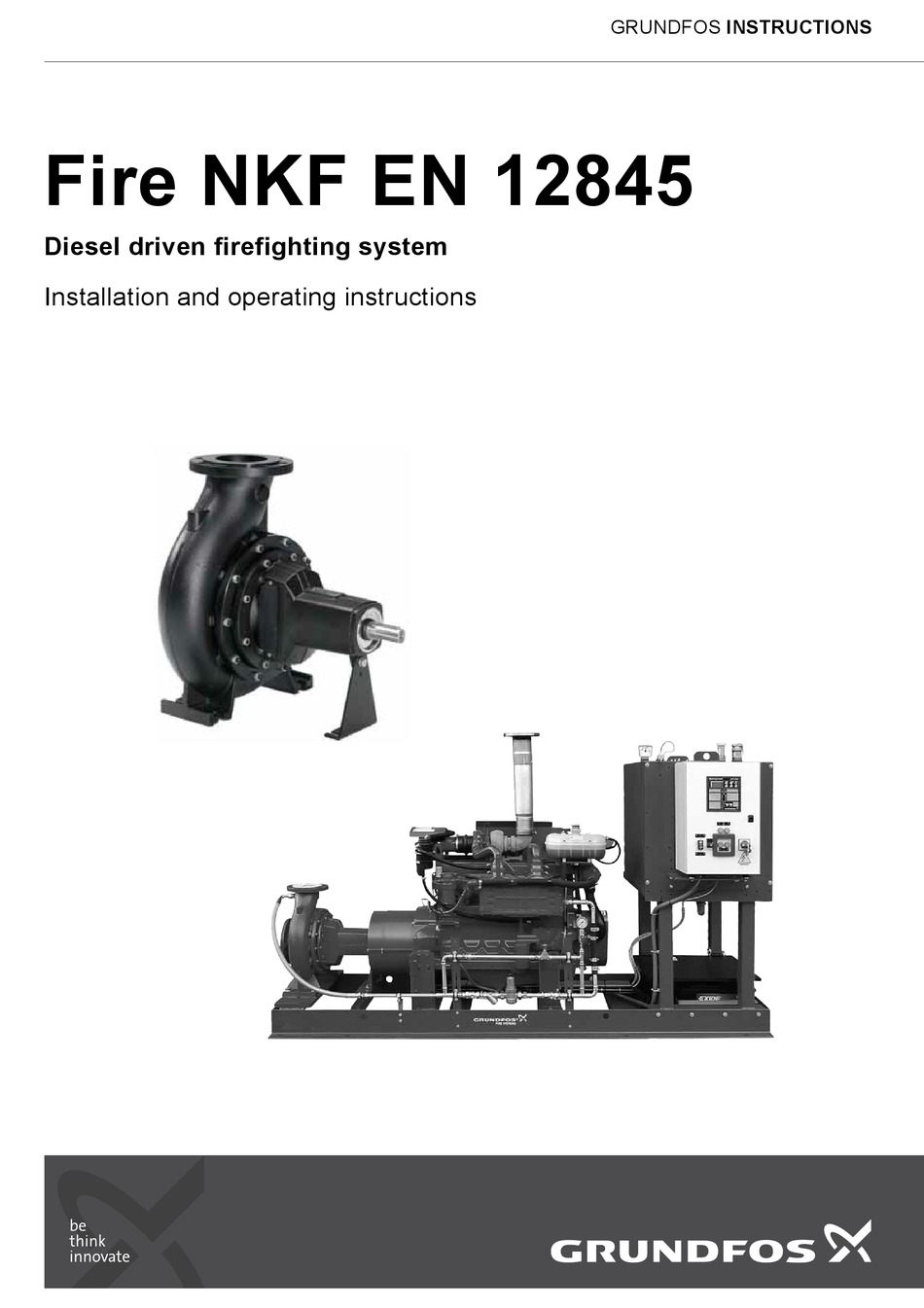GRUNDFOS FIRE NKF SERIES INSTALLATION AND OPERATING INSTRUCTIONS MANUAL Pdf Download ManualsLib