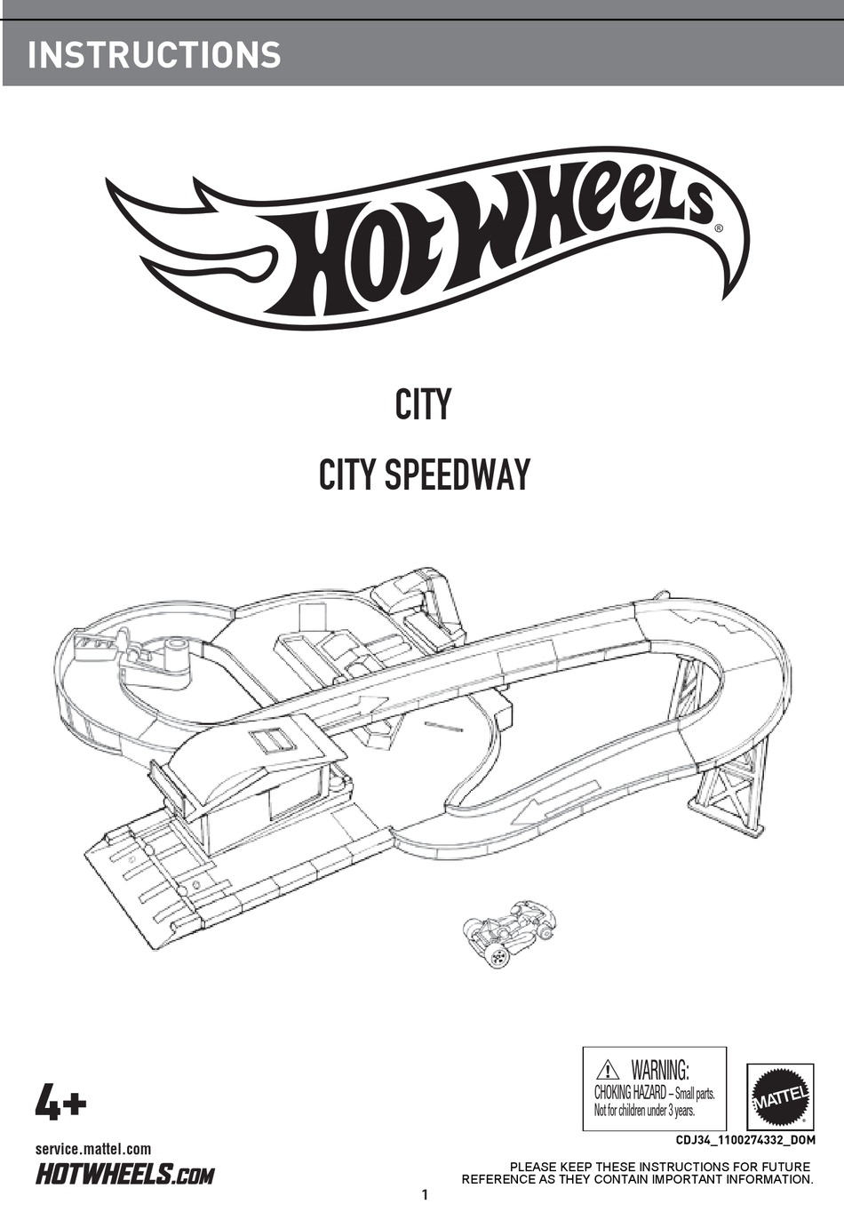 HOT WHEELS CITY INSTRUCTIONS MANUAL Pdf Download ManualsLib
