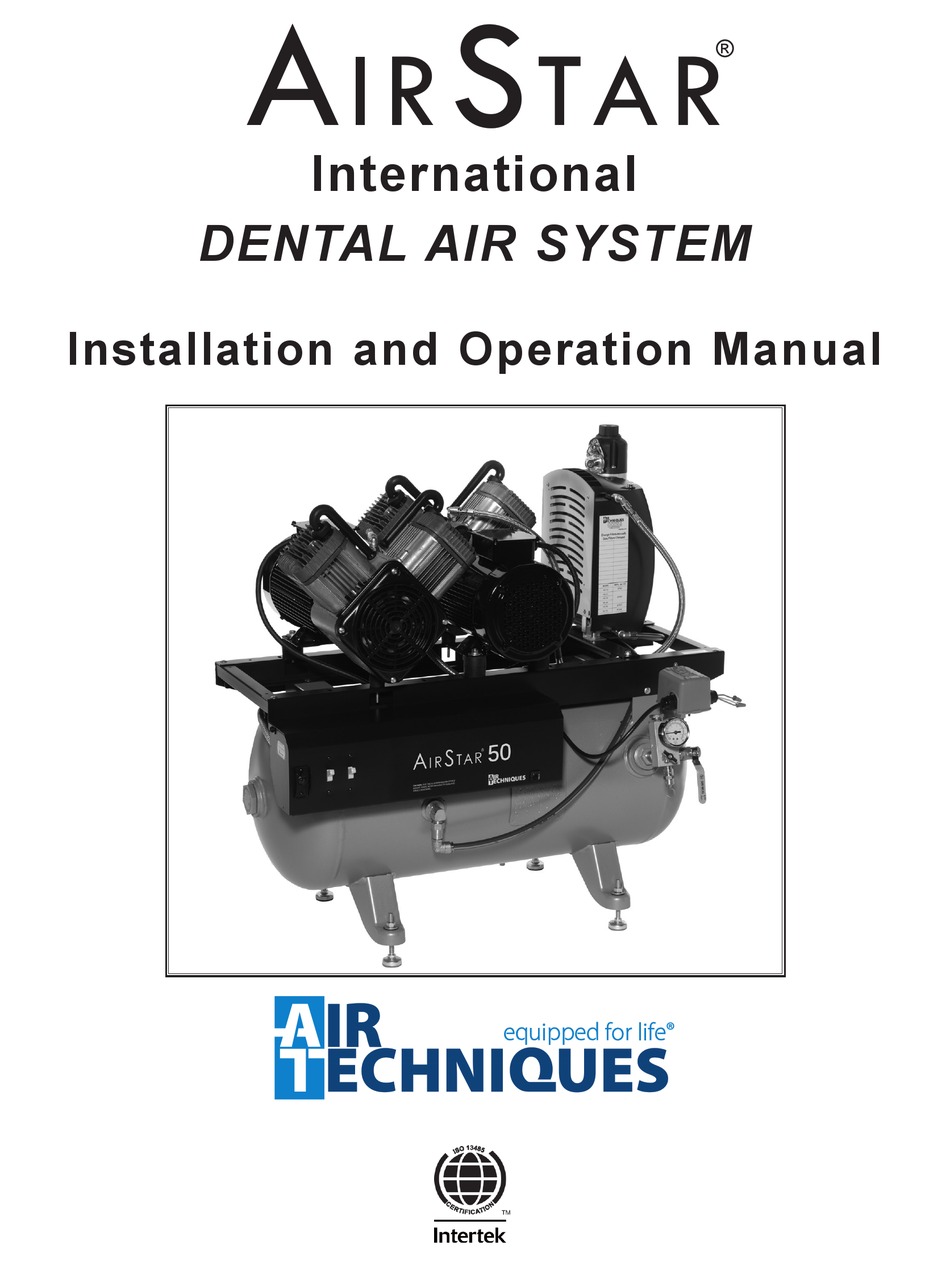 AIR TECHNIQUES AIRSTAR AS12INT INSTALLATION AND OPERATION MANUAL Pdf Download ManualsLib