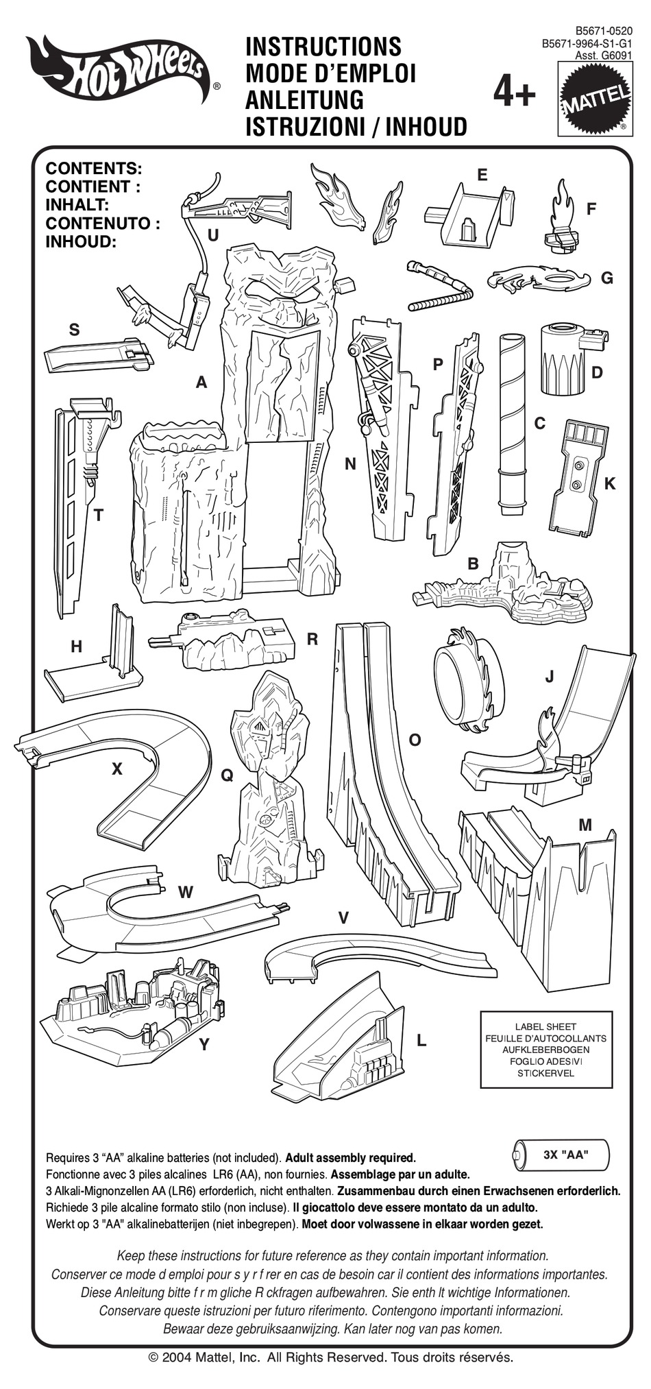 MATTEL HOT WHEELS INSTRUCTIONS MANUAL Pdf Download ManualsLib