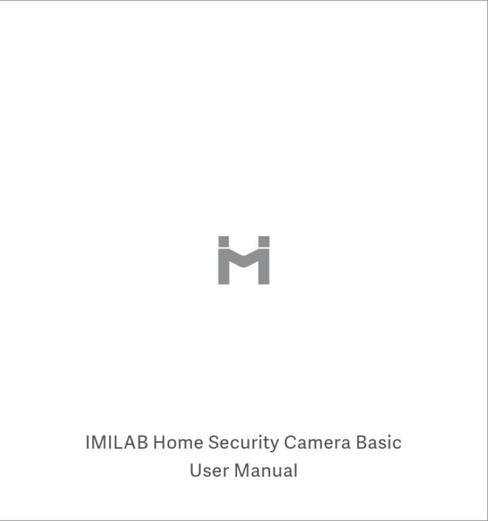 IMILAB HOME SECURITY CAMERA BASIC USER MANUAL Pdf Download ManualsLib