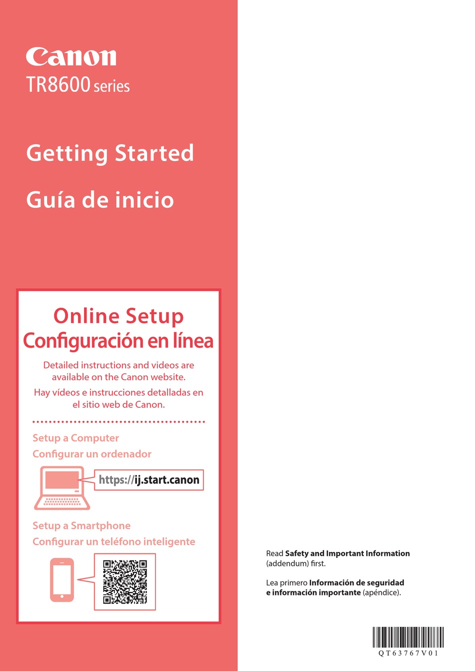 Canon Tr8600 Series Getting Started Pdf Download Manualslib 7455