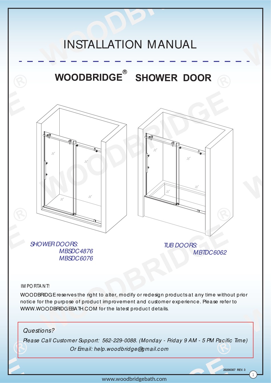 WOODBRIDGE MBSDC4876 INSTALLATION MANUAL Pdf Download ManualsLib