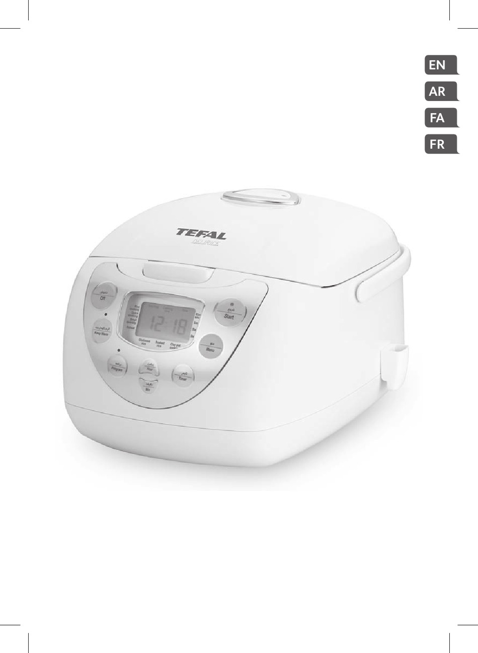TEFAL DELIRICE MANUAL Pdf Download ManualsLib