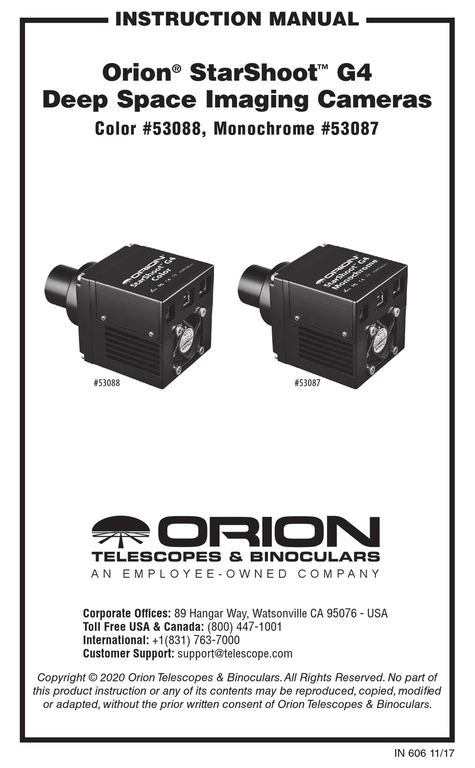 ORION TELESCOPES BINOCULARS STARSHOOT G4 INSTRUCTION MANUAL Pdf 