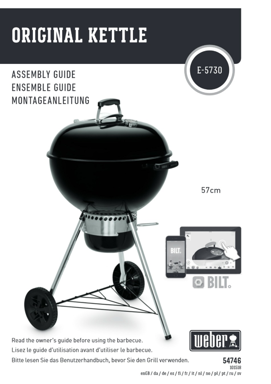 WEBER ORIGINAL KETTLE ASSEMBLY MANUAL Pdf Download | ManualsLib