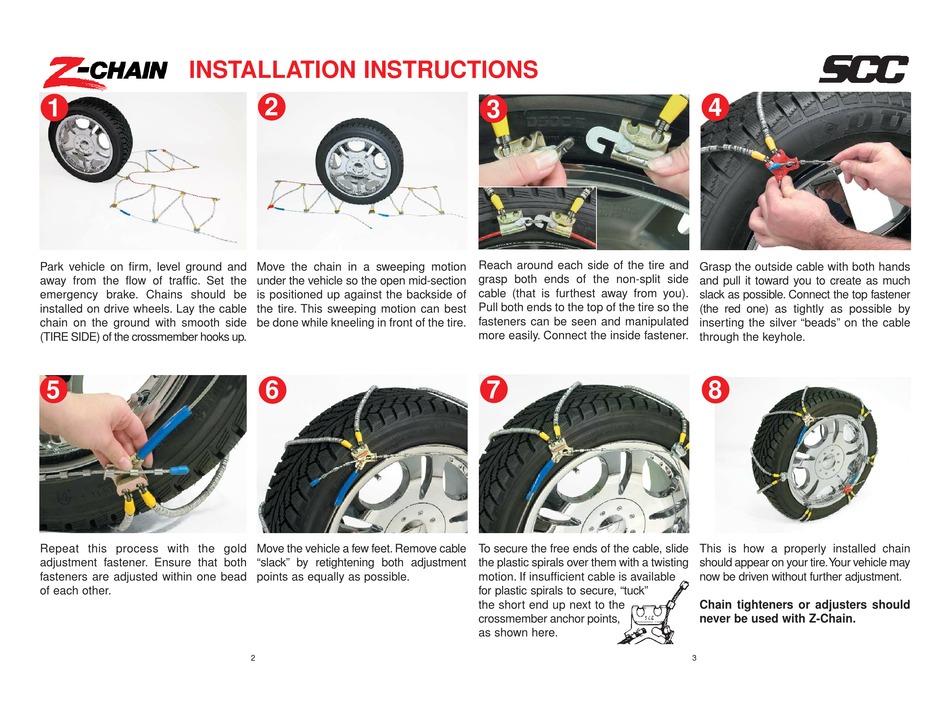 SCC ZCHAIN INSTALLATION INSTRUCTIONS Pdf Download ManualsLib