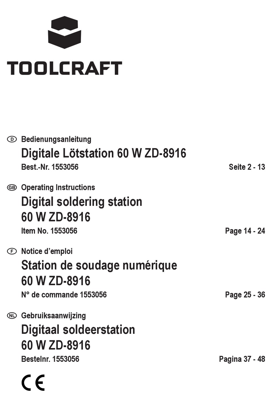 toolcraft-zd-8916-operating-instructions-manual-pdf-download-manualslib