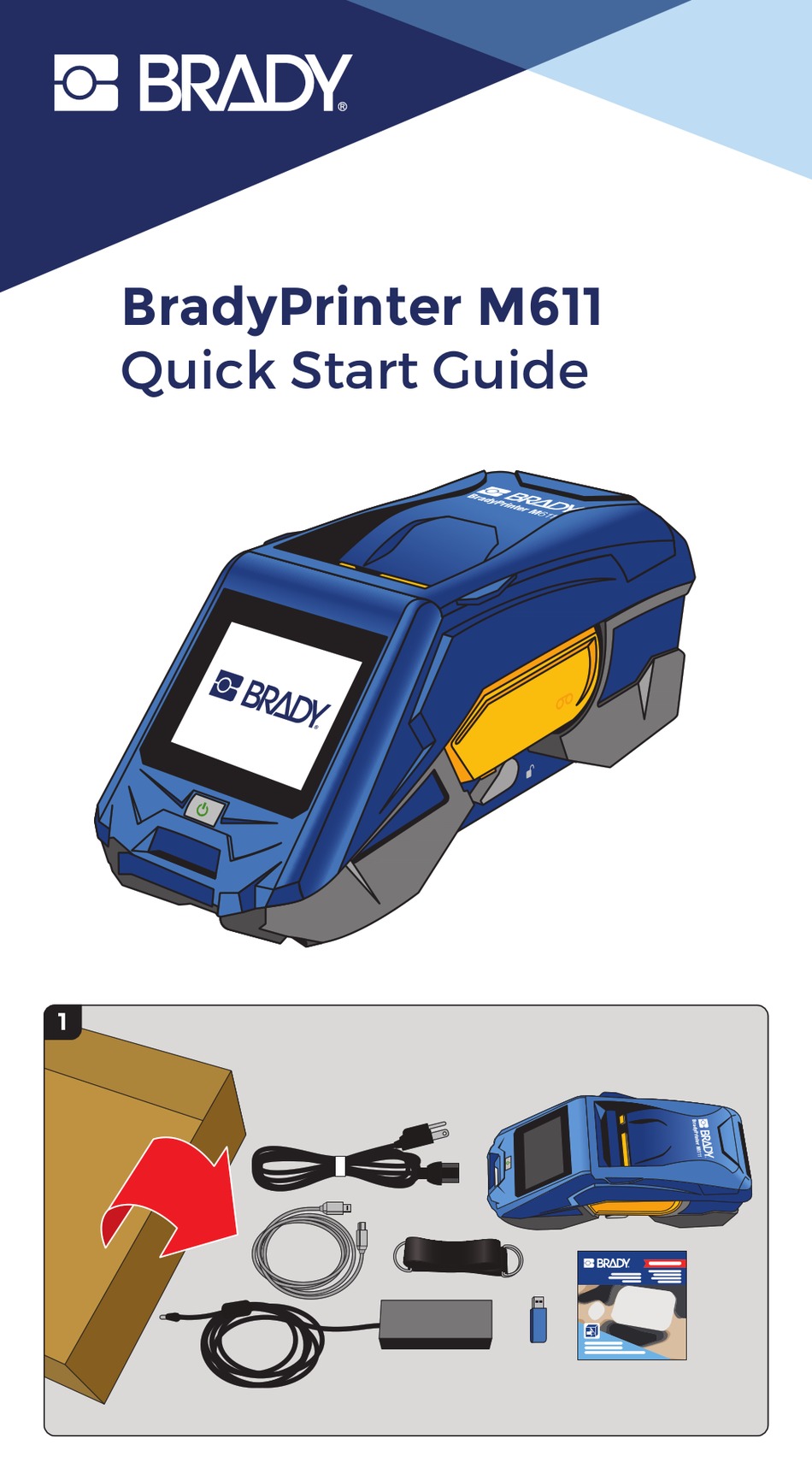 BRADY BRADYPRINTER M611 QUICK START MANUAL Pdf Download ManualsLib