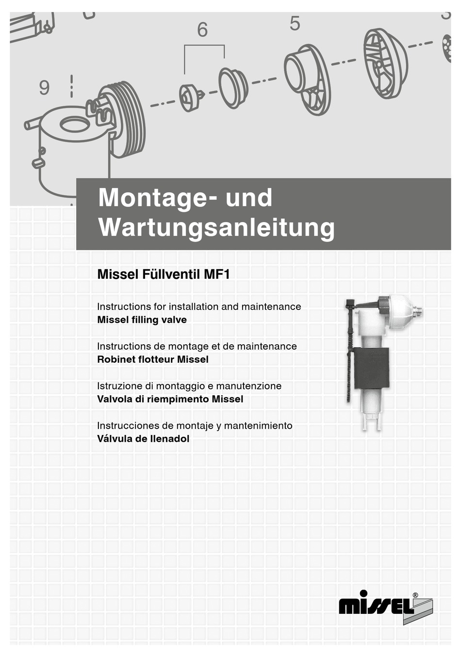 MISSEL MF1 INSTRUCTION FOR INSTALLATION AND MAINTENANCE Pdf Download ...
