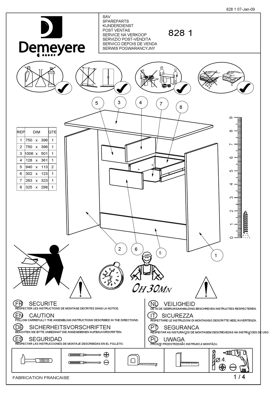 DEMEYERE 828 1 ASSEMBLY INSTRUCTIONS Pdf Download ManualsLib